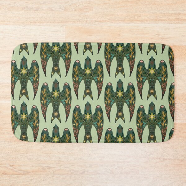 Item preview, Green swallow, colorful folklore symbolic birds  designed and sold by Dormitria.