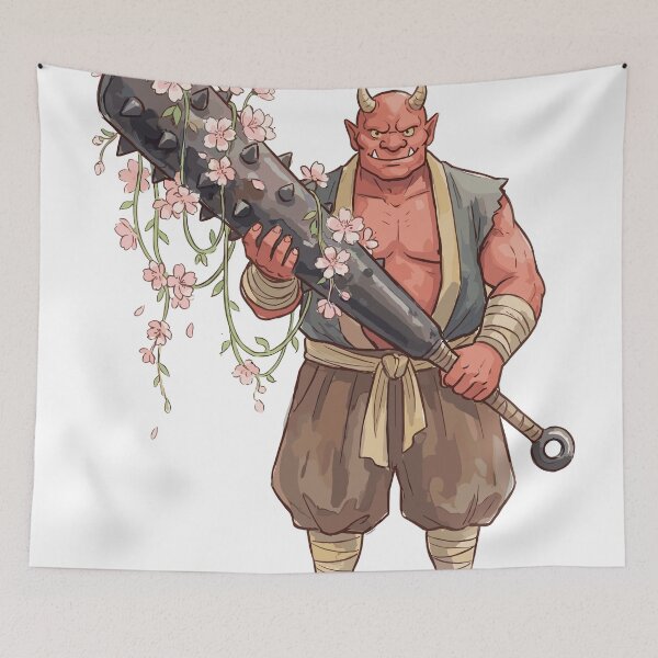Item preview, Japanese Folklore: Cherry Blossom Kanabo Oni designed and sold by bapupa.