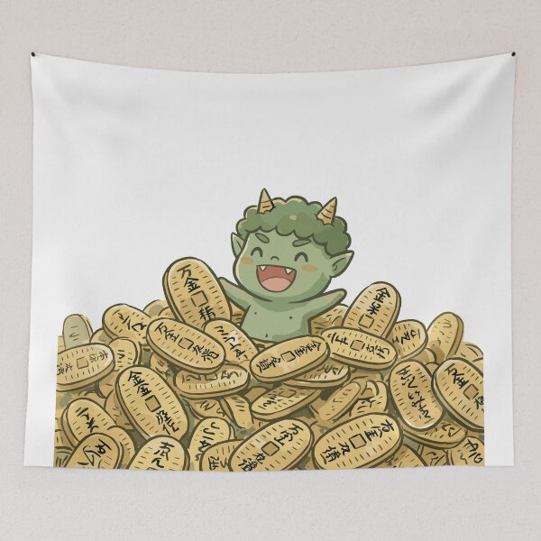 Item preview, Japanese Folklore: Koban Coin Collector Oni designed and sold by bapupa.
