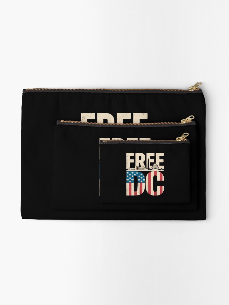 Thumbnail 2 of 4, Zipper Pouch, Washington Free DC - Free DC designed and sold by Rackaam.