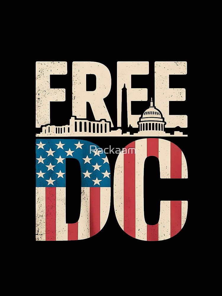 Thumbnail 3 of 3, Scarf, Washington Free DC - Free DC designed and sold by Rackaam.