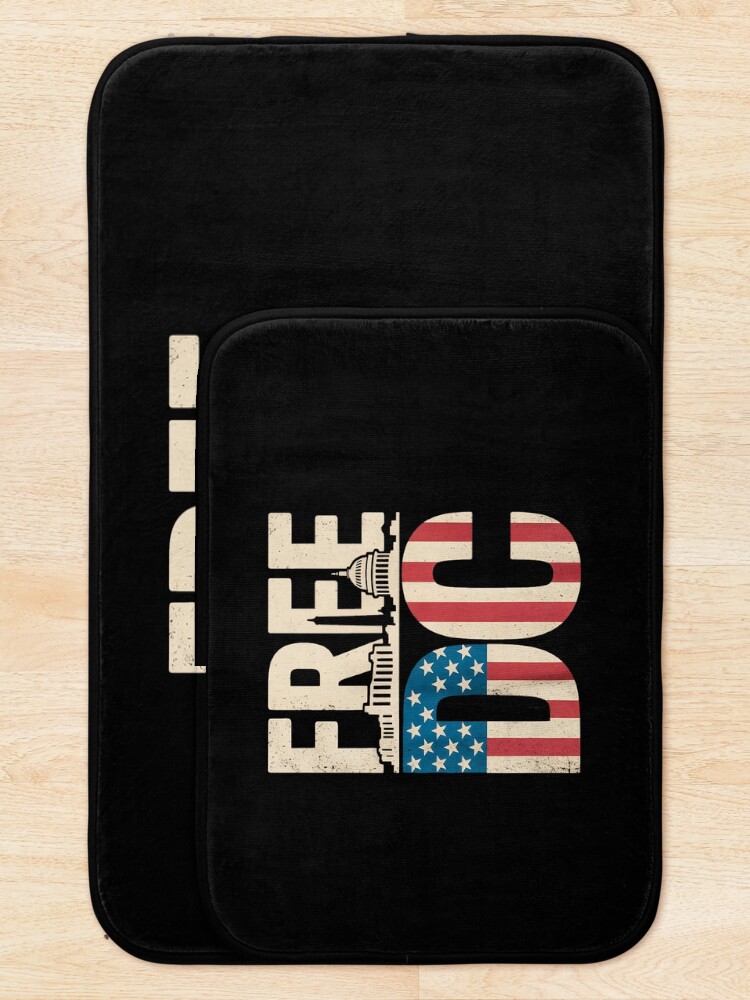 Thumbnail 5 of 6, Bath Mat, Washington Free DC - Free DC designed and sold by Rackaam.