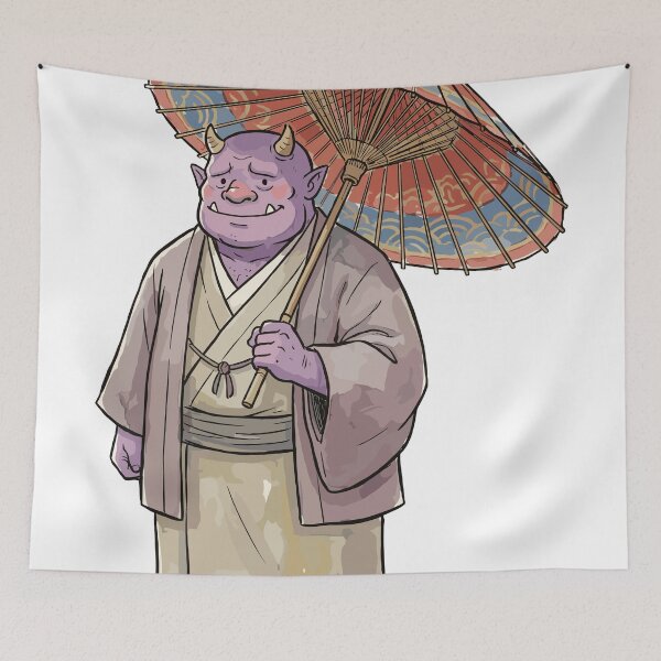 Item preview, Japanese Folklore: Guardian's Umbrella Oni designed and sold by bapupa.