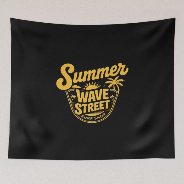 Item preview, Wave Street Beach Surf Shop Summer Graphic designed and sold by Rackaam.