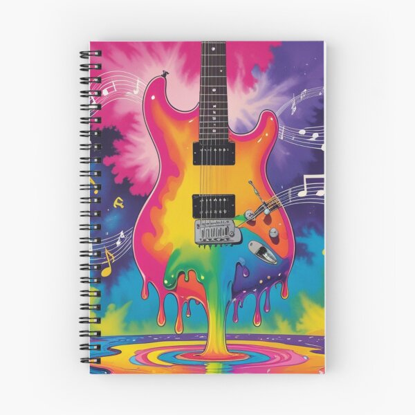 Item preview, Psychedelic Melting Guitar 1960s Concert Poster designed and sold by Nomadic-Prints.