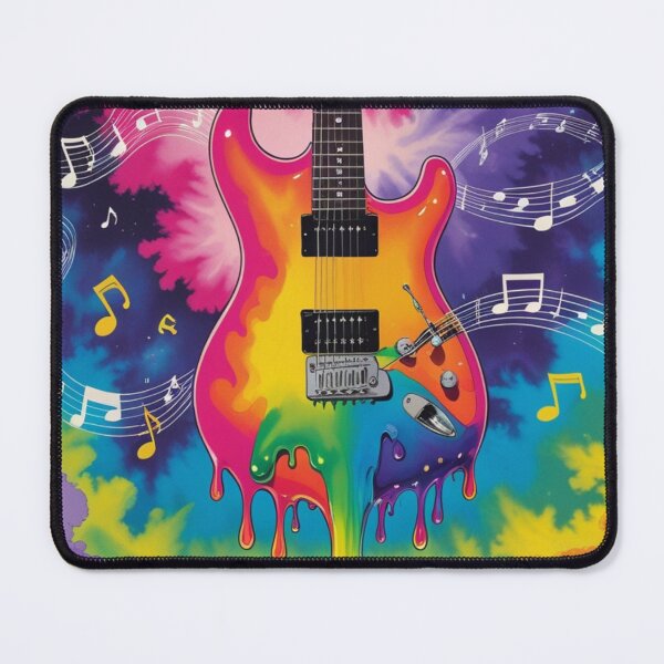 Item preview, Psychedelic Melting Guitar 1960s Concert Poster designed and sold by Nomadic-Prints.