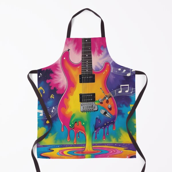 Item preview, Psychedelic Melting Guitar 1960s Concert Poster designed and sold by Nomadic-Prints.