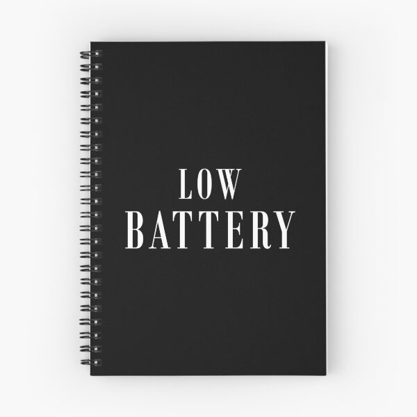 Item preview, Low Battery Quote T-Shirt | Burnout Minimal Typography Design designed and sold by PixelPlush.