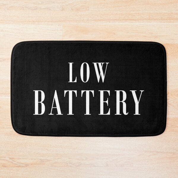 Item preview, Low Battery Quote T-Shirt | Burnout Minimal Typography Design designed and sold by PixelPlush.