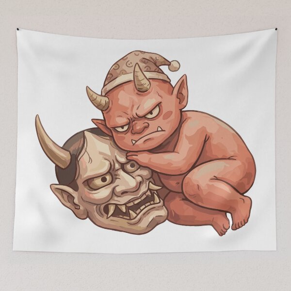 Item preview, Japanese Folklore: Oni's Mask Nap designed and sold by bapupa.