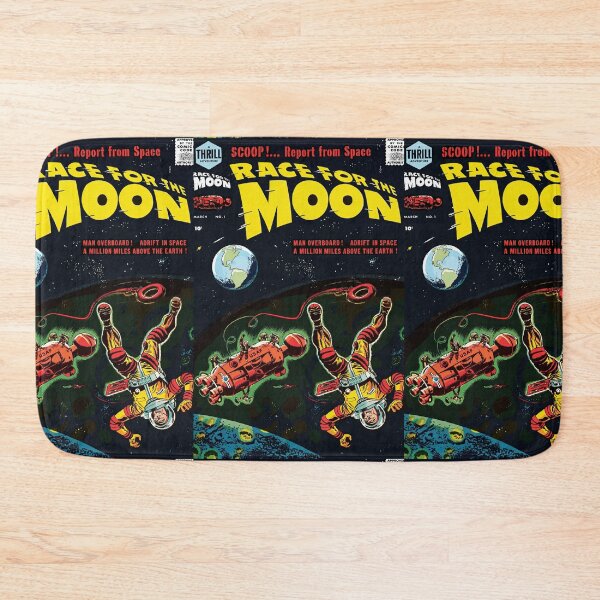 Item preview, Retro Space Adventure Astronauts In Orbit Poster : Vintage Sci Fi designed and sold by artofuniverse.