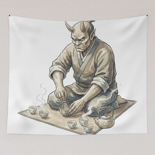 Item preview, Japanese Folklore: Oni's Tea Ceremony designed and sold by bapupa.