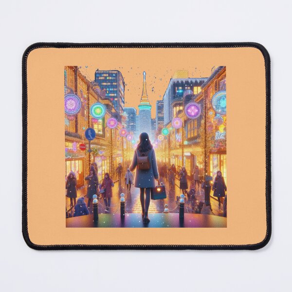 Item preview, Seoul Korea – Christmas Light Festival Night | Cute 3D City Label , designed and sold by PaintMeWorld.