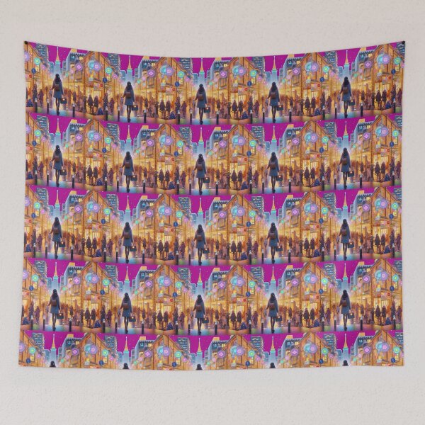 Item preview,  Seoul Korea – Christmas Light Festival Night | Cute 3D City Label ,  designed and sold by PaintMeWorld.