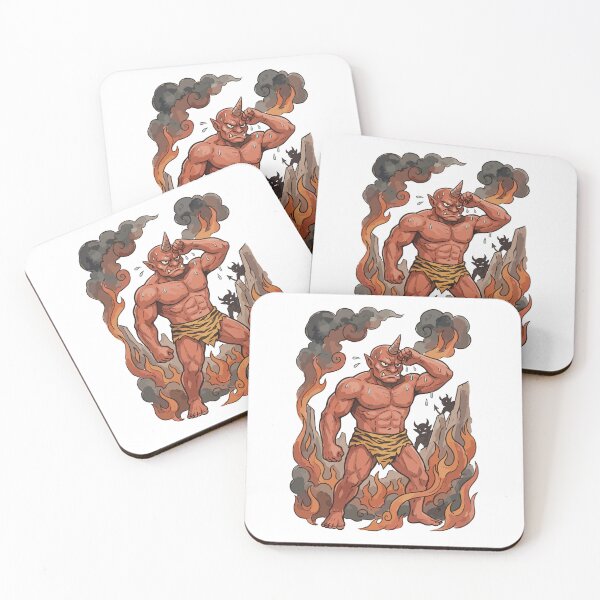 Item preview, Japanese Folklore: Jigoku Workout Oni designed and sold by bapupa.