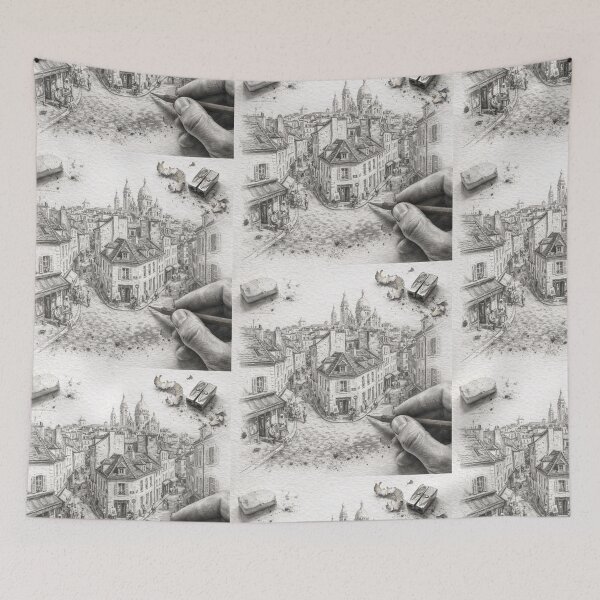 Item preview, Sketch of Montmartre designed and sold by MrBoutik.