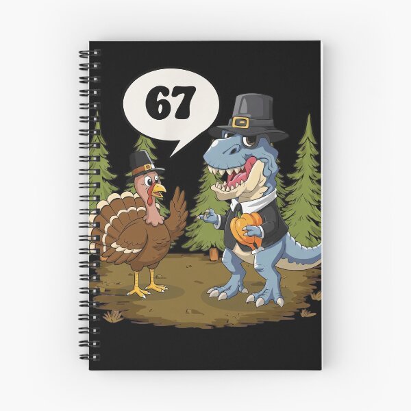 Item preview, Funny 67 Six Seven Thanksgiving T-Rex vs Turkey Shirt designed and sold by LashondaGreen89.