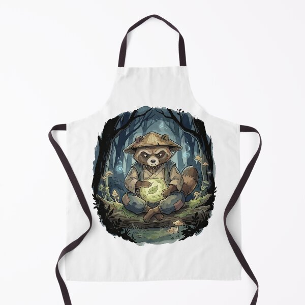 Item preview, Japanese Folklore: Tanuki Raccoon Drumming in the Woods designed and sold by bapupa.