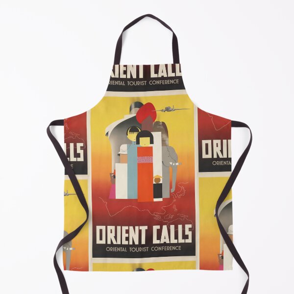 Item preview, Orient Calls Oriental Travel Advertisement Stylized Figures Poster : Art Deco Tourism designed and sold by artofuniverse.