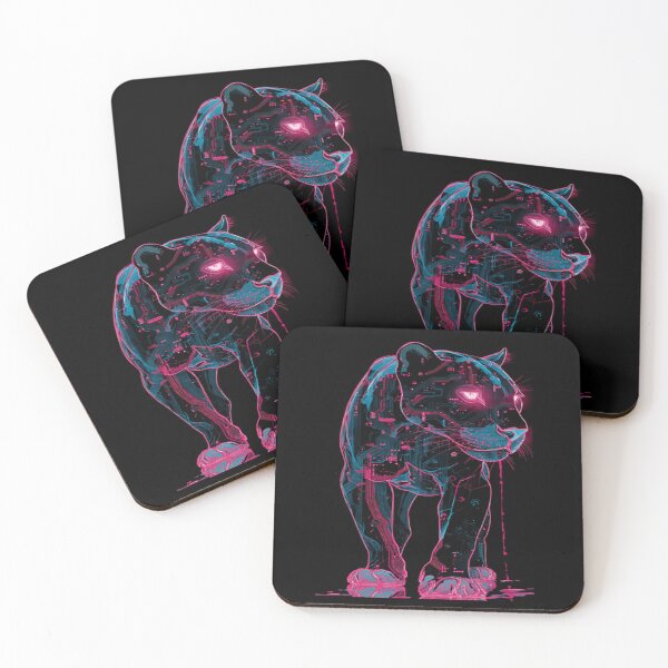 Item preview, Cybernetic Predator: Neon Circuit Wolf designed and sold by NewSeeN_SoftWare&ImageRy.