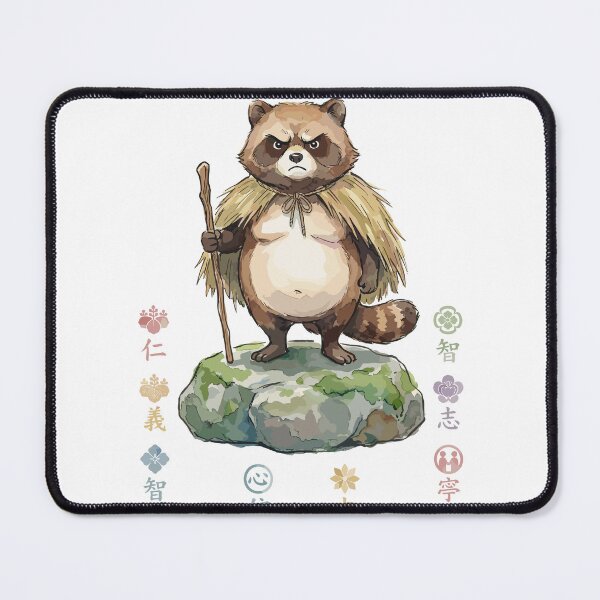Item preview, Japanese Folklore: Eight Blessings Guardian Tanuki Raccoon designed and sold by bapupa.