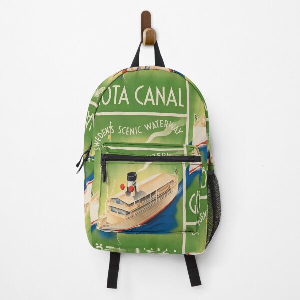 Item preview, Swedens Scenic Waterway Passenger Ship Illustration Travel Poster : Vintage Art designed and sold by artofuniverse.