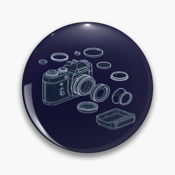 Item preview, Vintage Camera Anatomy Blueprint - Photographer Schematic designed and sold by Dakson Design - Fantasy Art.