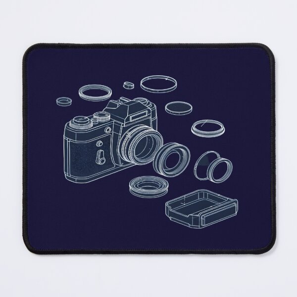 Item preview, Vintage Camera Anatomy Blueprint - Photographer Schematic designed and sold by Dakson Design - Fantasy Art.