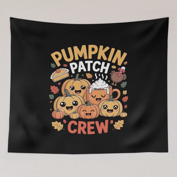 Item preview, Pumpkin Cute Patch Crew Thanksgiving Fall Turkey Pumpkins0  designed and sold by VerseFarm.