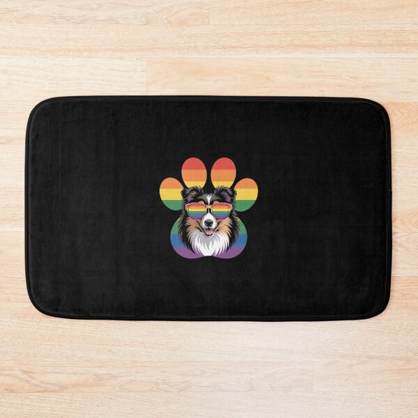 Item preview, LGBT Shetland Sheepdog Rainbow Dog Paw Lesbian Gay Pride designed and sold by RsFilsingerArt.