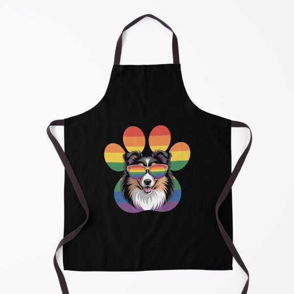 Item preview, LGBT Shetland Sheepdog Rainbow Dog Paw Lesbian Gay Pride designed and sold by RsFilsingerArt.