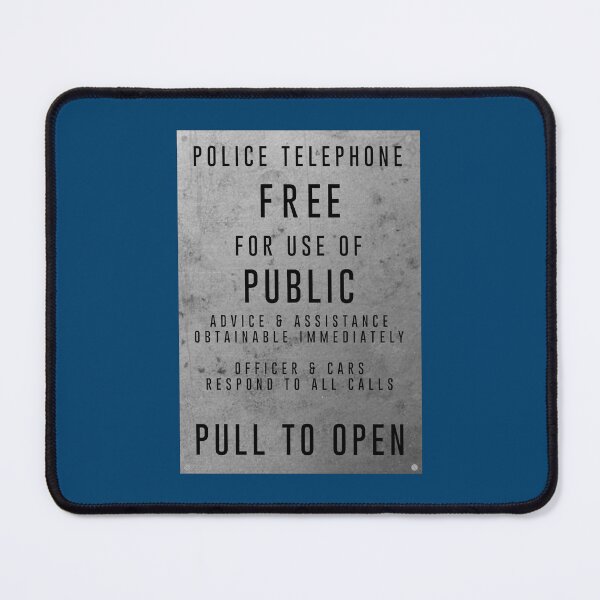 Item preview, Police Box Sign designed and sold by Logo-A-GoGo.