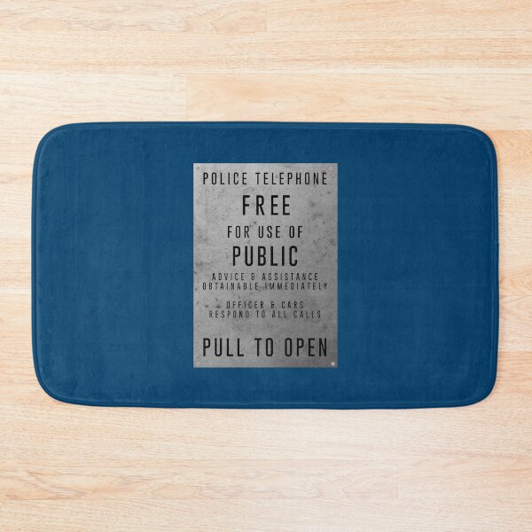 Item preview, Police Box Sign designed and sold by Logo-A-GoGo.