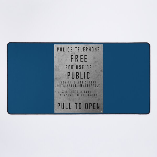 Item preview, Police Box Sign designed and sold by Logo-A-GoGo.