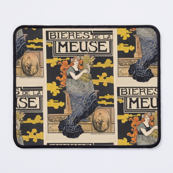 Item preview, Woman With Wheat Sheaf Art Nouveau Advertisement Poster : Beverage designed and sold by artofuniverse.