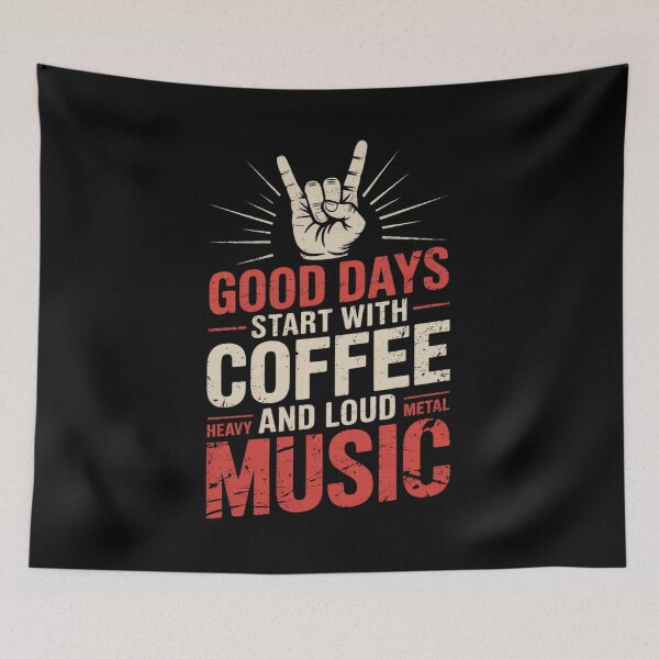 Item preview, Loud Heavy Metal Music Death Metal Coffee  designed and sold by RsFilsingerArt.