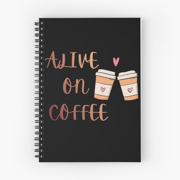 Item preview, Alive on Coffee™ Premium Notebook Cover | Protective Journal Cover with Coffee Culture Design designed and sold by Pixel Craft Print.