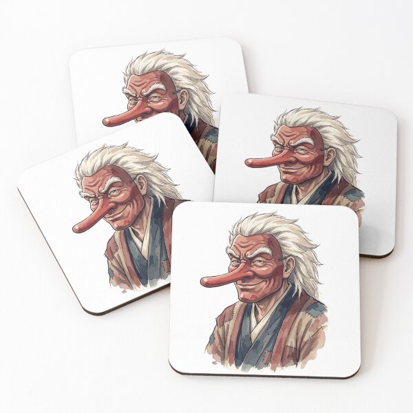 Item preview, Japanese Folklore: Tengu's Red Mask Secret Smile designed and sold by bapupa.