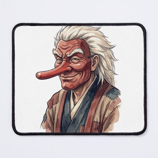 Item preview, Japanese Folklore: Tengu's Red Mask Secret Smile designed and sold by bapupa.