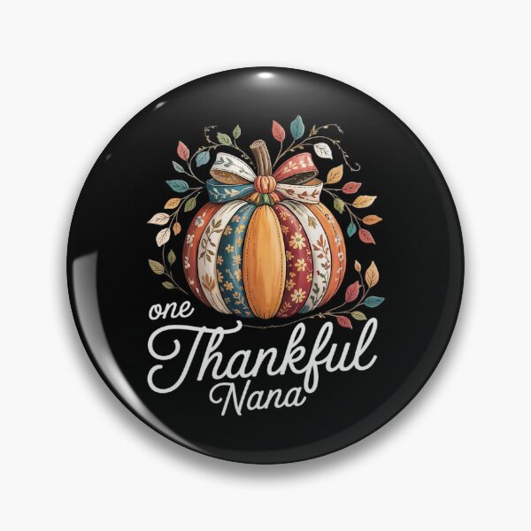 Item preview, Quilt Pattern Ditsy Floral Fall Pumpkin One Thankful Nana  designed and sold by VerseFarm.