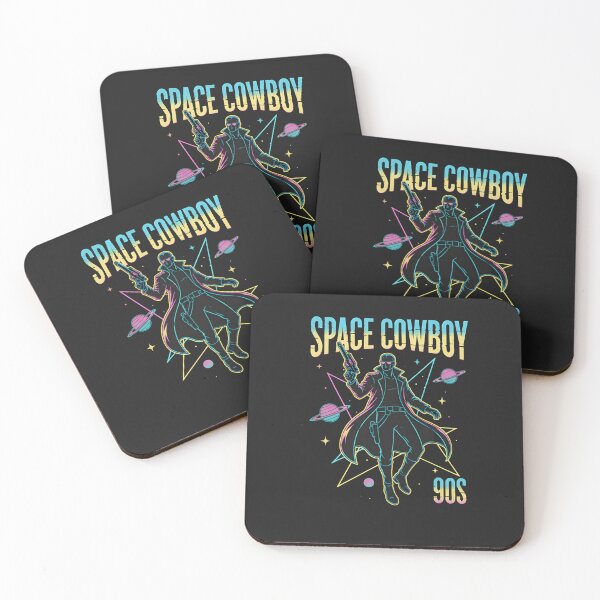 Item preview, Space Cowboy 90s Shirt – Retro Sci-Fi Bounty Hunter Bootleg Style Neon T-Shirt designed and sold by ZyxDes.