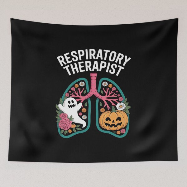 Item preview, Respiratory Therapist RT Lung Floral Pumpkin Halloween  designed and sold by VerseFarm.