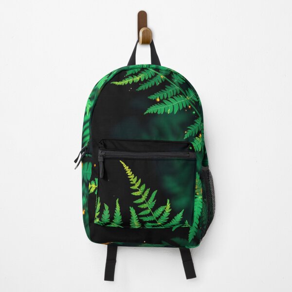 Item preview, Glowing Green Fern Leaves – Magical Nature Botanical Aesthetic Art designed and sold by DreamyWallVibes.