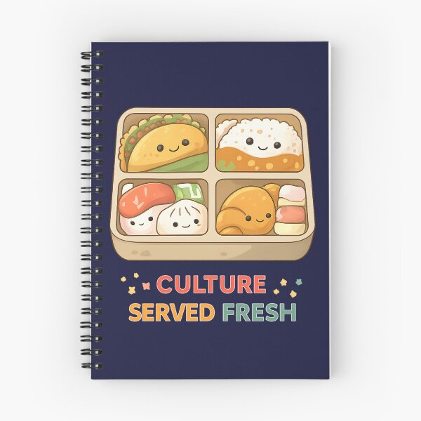 Item preview, Culture Served Fresh – Kawaii Food Cultural Fusion Bento Illustration designed and sold by SidTastic .