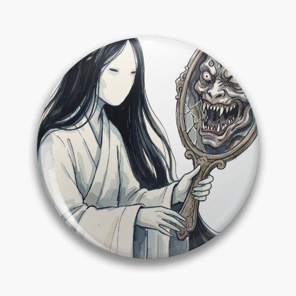 Item preview, Japanese Folklore: Yurei's Mirror Reflection Horror designed and sold by bapupa.