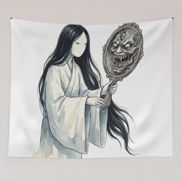 Item preview, Japanese Folklore: Yurei's Mirror Reflection Horror designed and sold by bapupa.