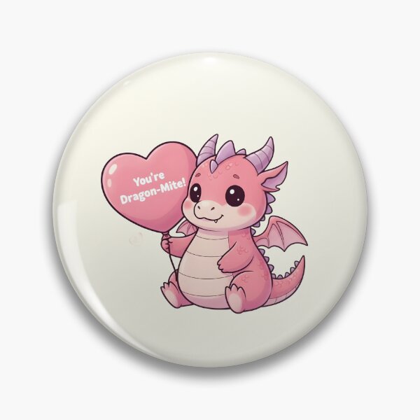 Item preview, Dragon-Mite! Kawaii Pink Dragon - Aesthetic Year of the Dragon 2026 - Valentines Gift Art designed and sold by arup7980.