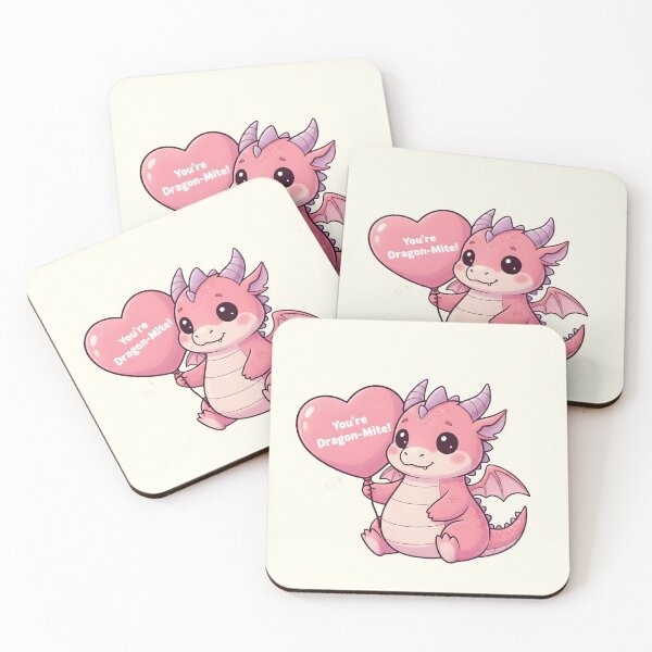 Item preview, Dragon-Mite! Kawaii Pink Dragon - Aesthetic Year of the Dragon 2026 - Valentines Gift Art designed and sold by arup7980.
