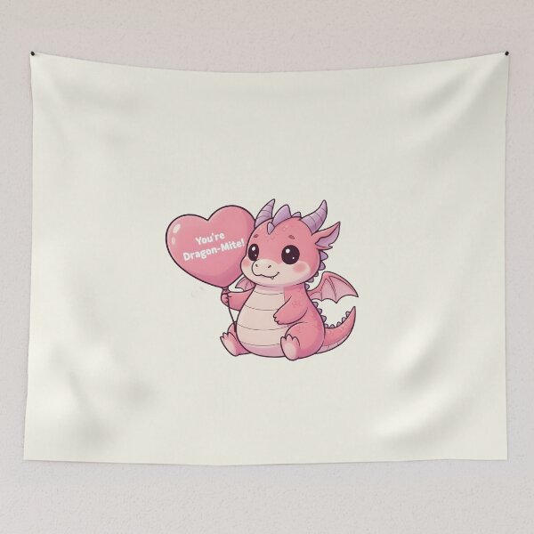 Item preview, Dragon-Mite! Kawaii Pink Dragon - Aesthetic Year of the Dragon 2026 - Valentines Gift Art designed and sold by arup7980.