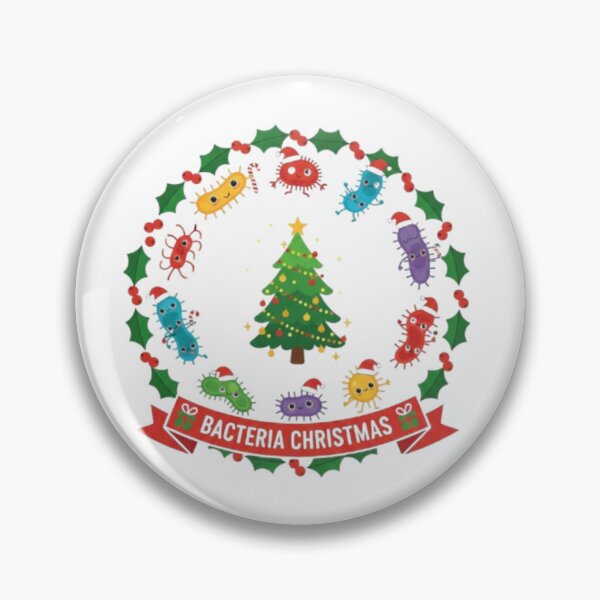 Item preview, Cute Christmas Bacteria – Funny Cartoon Germ Design designed and sold by sma44.
